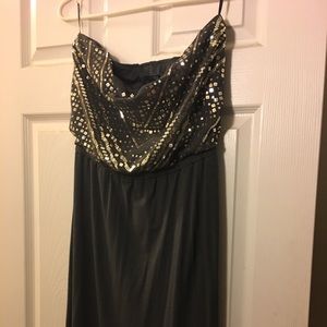 EXPRESS Strapless Long Dress